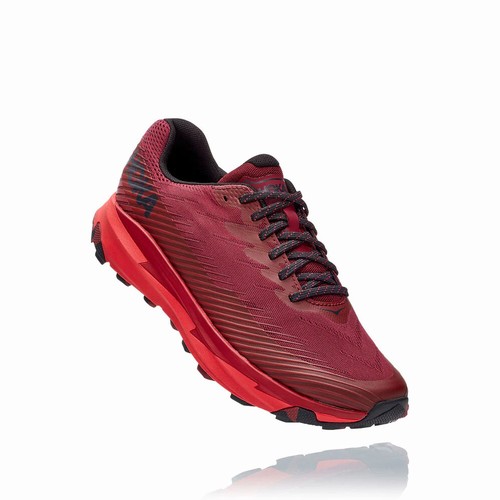 Hoka One One TORRENT 2 Trail Running Shoes For Men India Red IN-5136